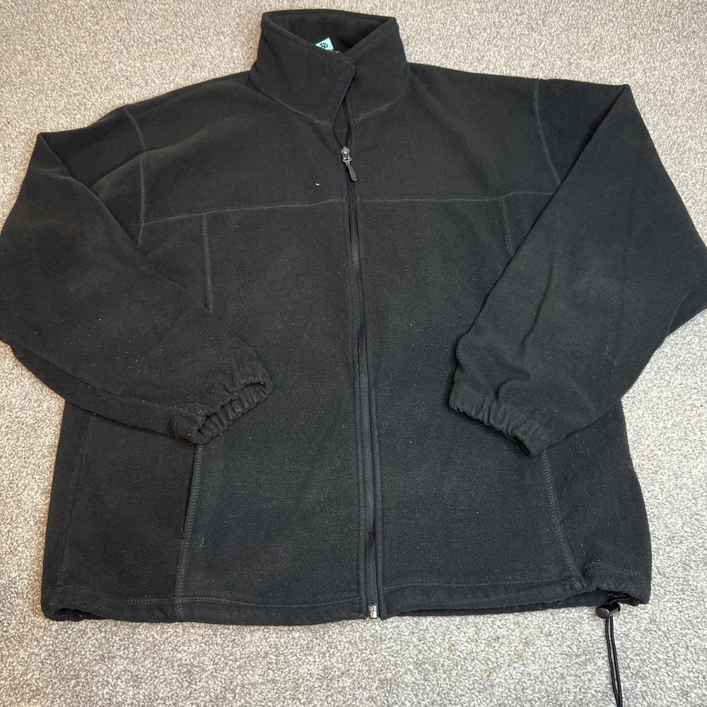 10,000 Ft Above Sea Level Jacket Mens Large‎ Black Fleece Full Zip Outdoors